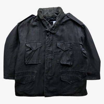 Vintage 90s Men's Alpha Industries Brown M65 Cold Weather Field Jacket, Utility