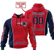 Personalized New England Football Team Patriotss 3D Hoodie, Unisex Adults S-5XL