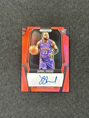 2024-25 Panini Prizm Black Jamal Shead Rookie Signatures Red RC Auto /99 #RS-JML