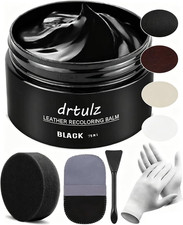 Black Leather Recoloring Balm, Leather Color Restorer Conditioner, Leather Repai