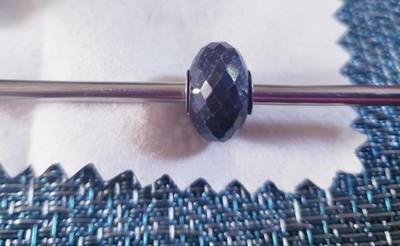 Gently Pre-owned Authentic Trollbeads Natural Sapphire Classic Core Faceted Bead