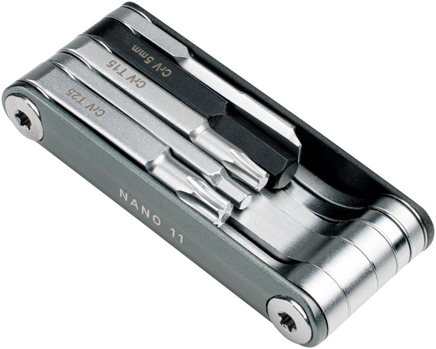 Topeak Nano 11 Multi-Tool - Compact CNC Machined Aluminum Bike Repair Kit