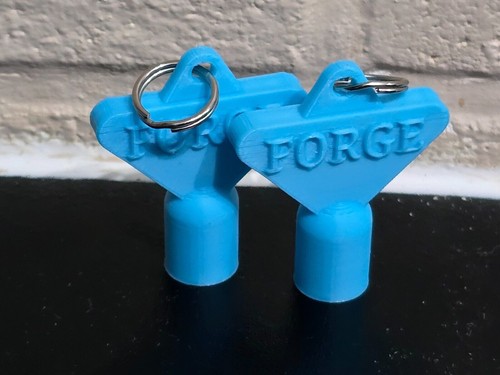 2 x Gas Electric Meter Box Utility Triangle Key Cupboard Sky Blue PLA Plastic - Picture 7 of 7