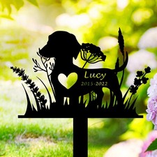 Dachshund Memorial Stake Sign Custom, Pet Loss Gift, Pet Grave Markers Sign
