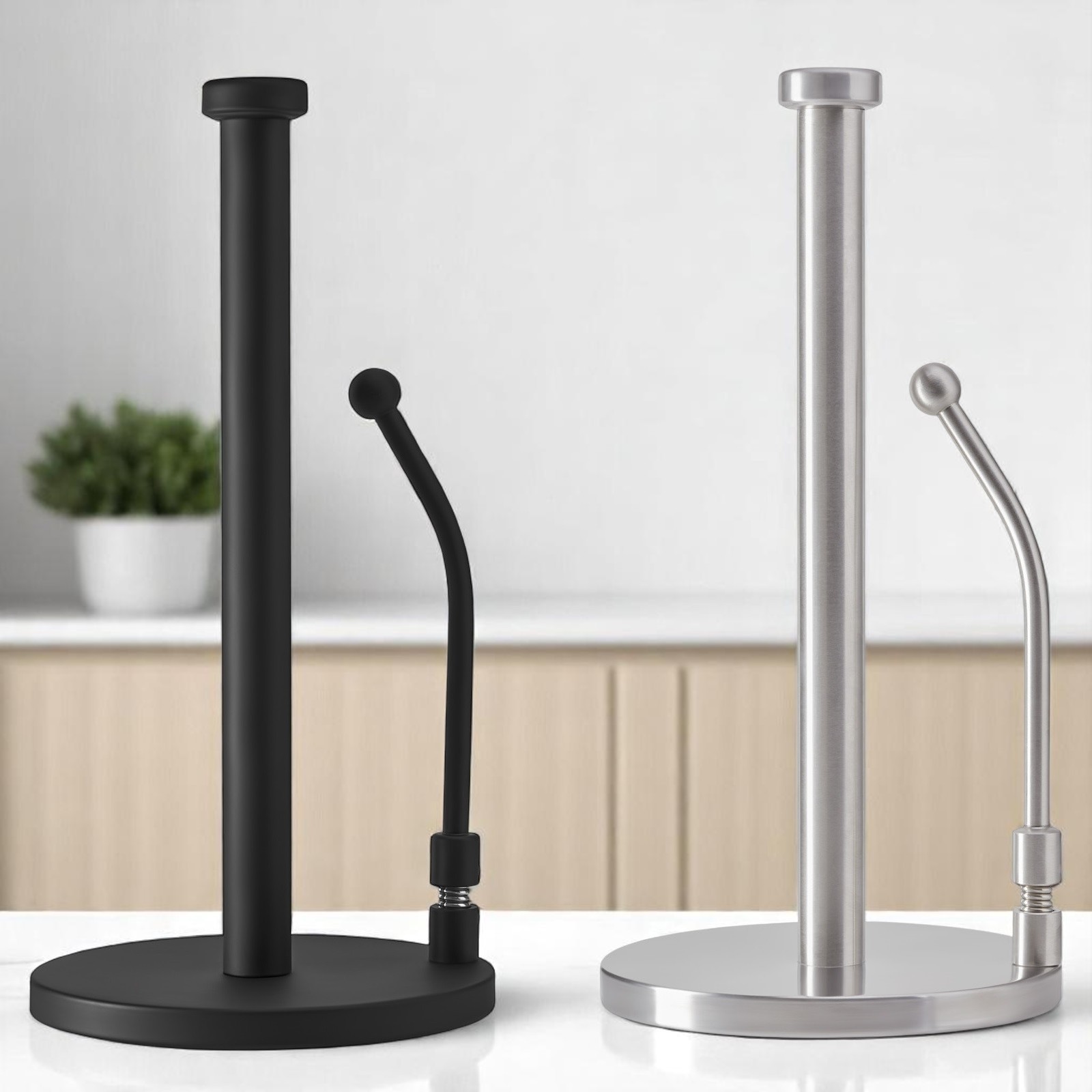 SOTECH Papierrollenhalter Rollenhalter Küchenrollenhalter Edelstahl & Klemmbügel