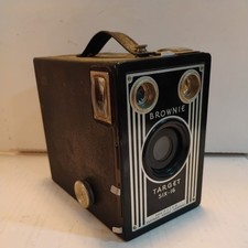 Kodak Brownie Target Six-16 Box Camera Vintage Art Deco 1940s Eastman Untested