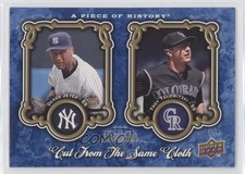 2009 A Piece of History Cut from the Same Cloth Derek Jeter Troy Tulowitzki g2x