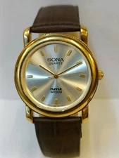 HMT SONA QUARTZ SILVER DIAL 406-004 INDIA MEN'S WORKING CONDITION