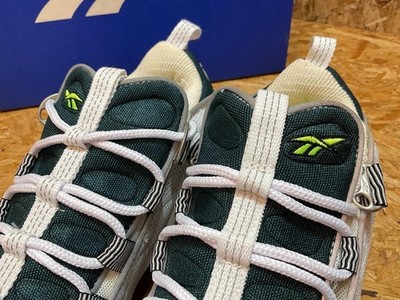 Vtg90's Reebok Dmx Run White Green Onyx Citron 1-37066 Men Us9.5