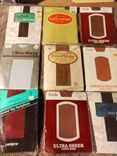 Lot Of 9 Size Small Vintage 100 Nylon Pantyhose 90's New In Original Packaging