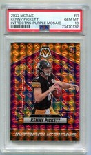 2022 Kenny Pickett Purple Mosaic RC PSA 10 # 27/49 POP 8
