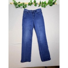 Gloria Vanderbilt Amanda High Rise Straight Leg Blue Jeans Womens Size 10 Medium