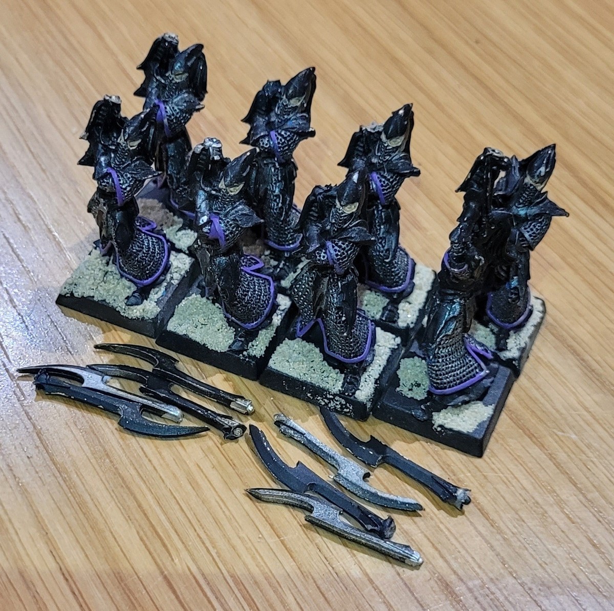 8x EXECUTIONERS METAL 6th ed Dark Elves OOP *Primed* Warhammer