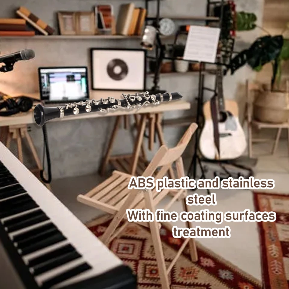 13cm Klarinette Modell Simulierte Miniatur Klarinette Musikinstrument Dekoration - Bild 4 von 4