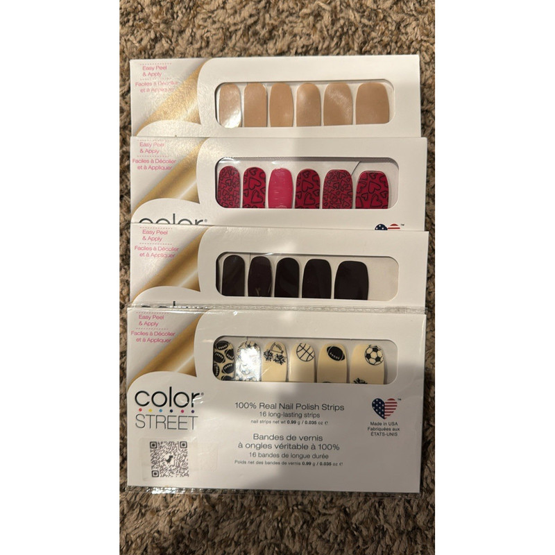 Color Street Press-On Nails Easy Peel & Apply Variety Colors Pre-Designed