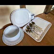 Just kampers melamine campervan print crockery.