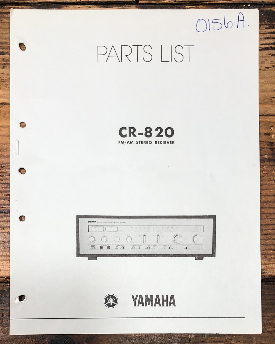 Yamaha CR-820 Receiver Parts List Manual *Original*