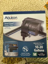 Aqueon SmartClean Power Filter 10-20 Gallons Medium EcoRenew Filter New Open Box