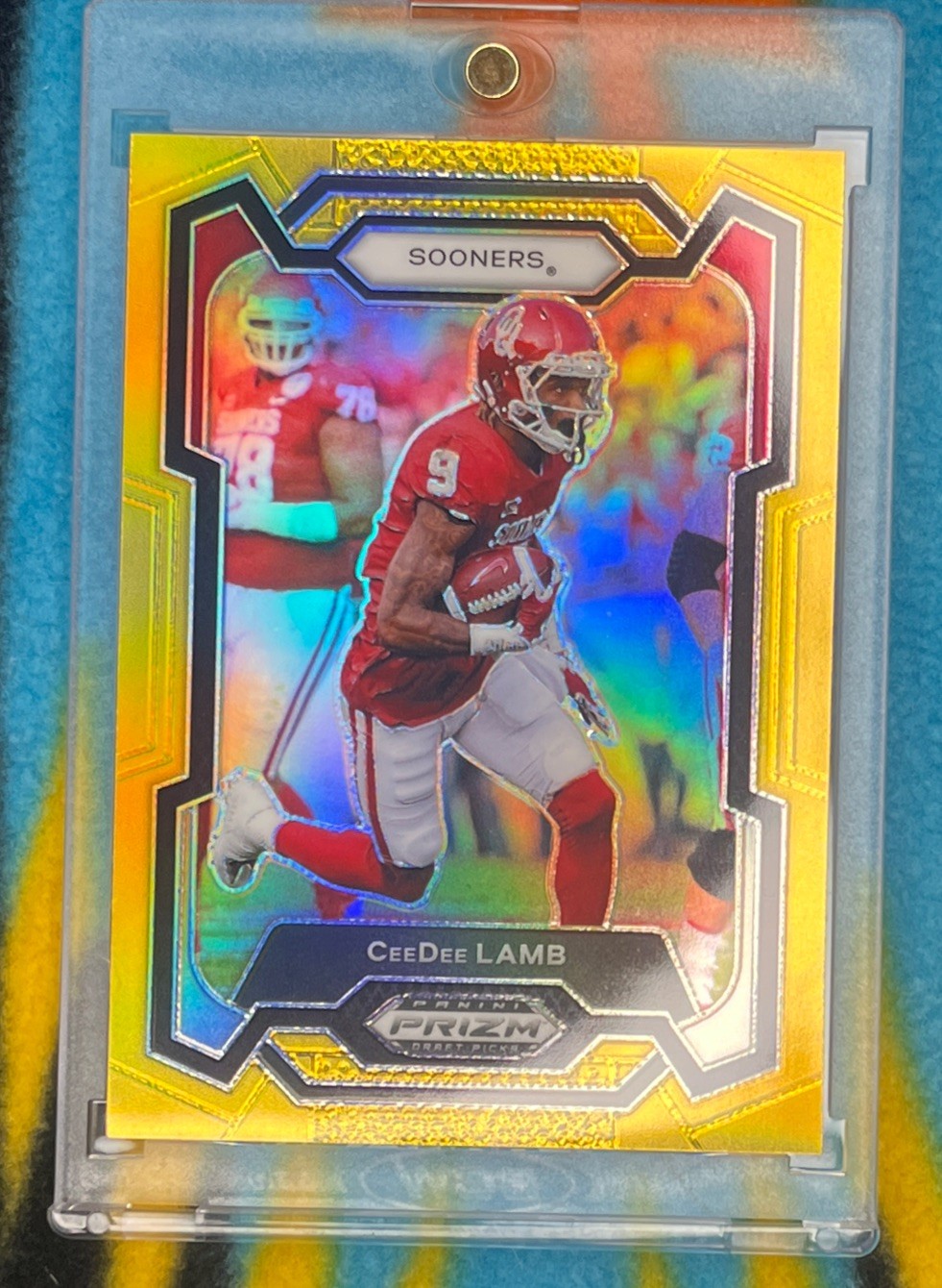 CeeDee Lamb 2024 Prizm Draft Picks Gold 1/10 SSP