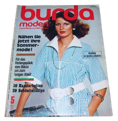 Burda Moden 5/1975 Vintage Nähmagazin + komplette Schnittmuster, Mode