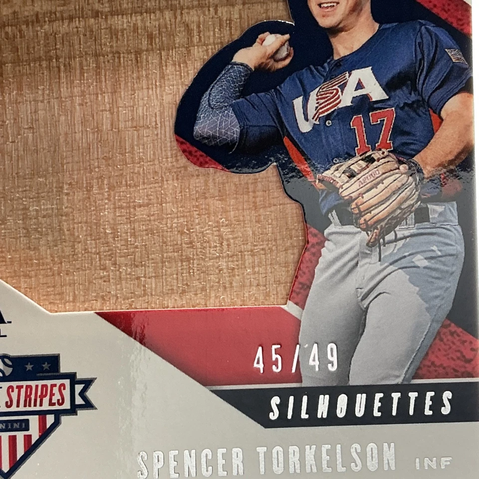 2020 Stars & Stripes Silhouettes Patch Auto Spencer Torkelson SP /49 Collegiate - Image 3 of 3