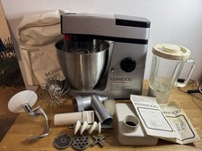 Vintage Kenwood Chef Major KM250 Mixer w/ Blender & Mincer Working + Manuals