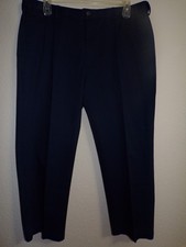 HAGGAR Clothing Classic Fit Premium No Iron Navy Dress Pants - Size 40x30