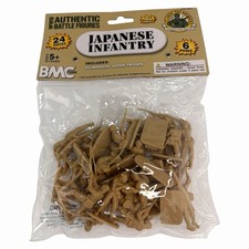 BMC CTS WW2 Japanese Infantry- 24pc Tan 1/32 Imperial Japan Soldier Figures New