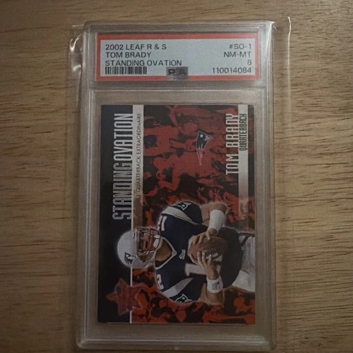 Tom Brady 2002 Leaf Standing Ovation /2500 🐐 PSA 8