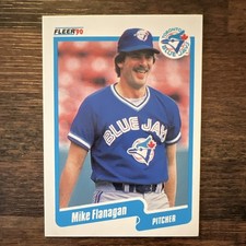 Fleer 1990 Mike Flanagan #81 Toronto Blue Jays Baseball Base Set Card