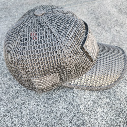 American Flag Pit Bull Strapback Adjustable Baseball Cap Hat Black Mesh - Picture 2 of 9