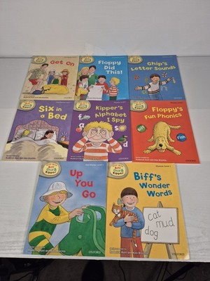 8x Biff, Chip And Kipper Books Level 1 Read With Oxford Phonics First Stories 