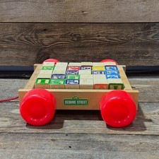 1990s Tootsie Toy, CTW, Sesame Street, ABC Block Wagon, No. 4023
