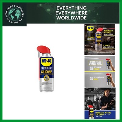 WD-40 Smart Straw Silicone Lubricant Spray - 11 Oz for Multi-Surface Protection