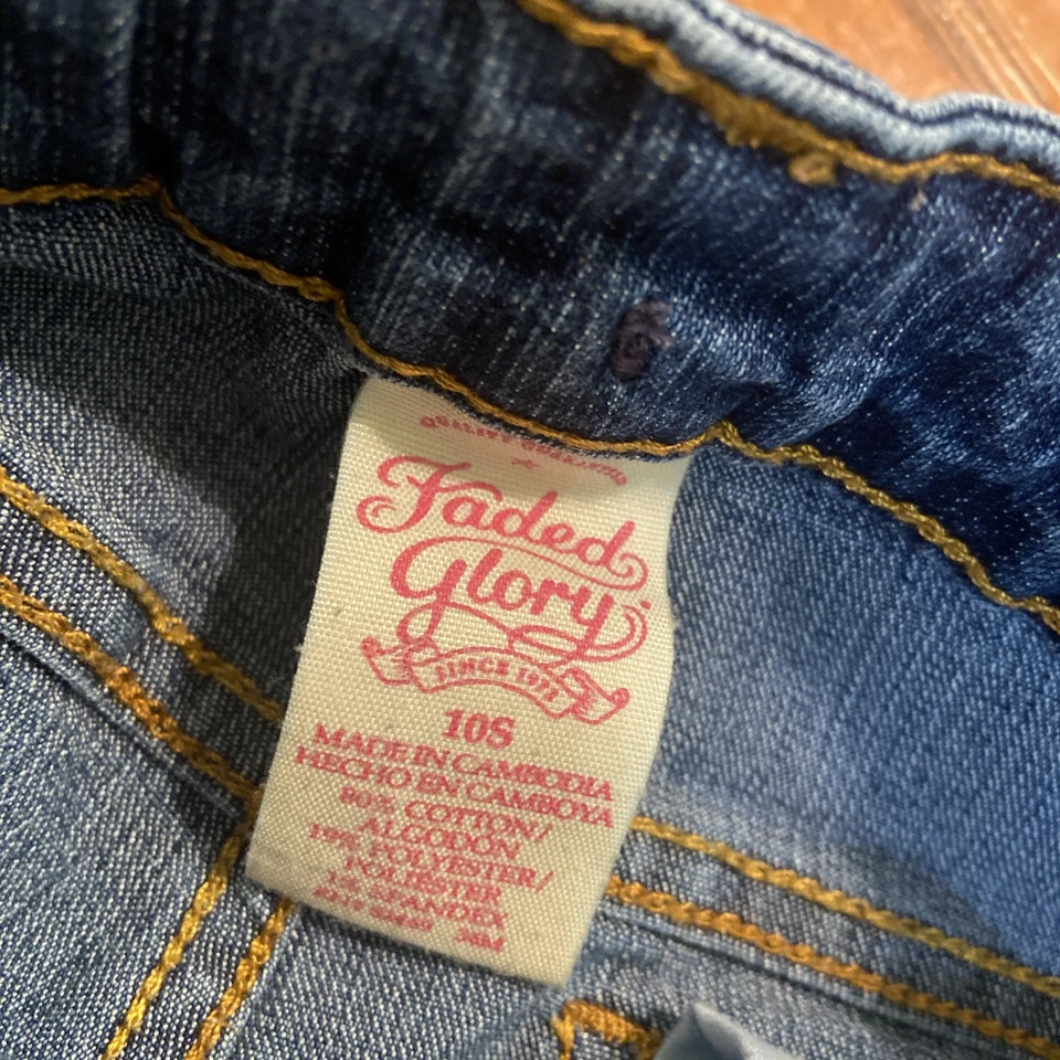 Faded Glory Girl’s 10 Slim Straight Leg Jeans - Image 3 of 4