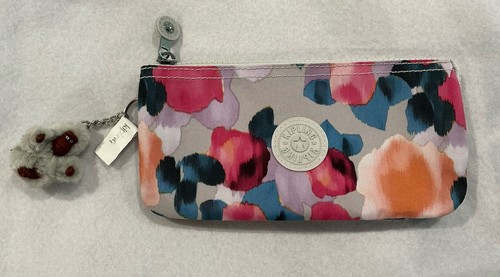 Kipling Barto Pouch Organizer Colorful Oliver Monkey Keychain Charm New - Picture 1 of 7