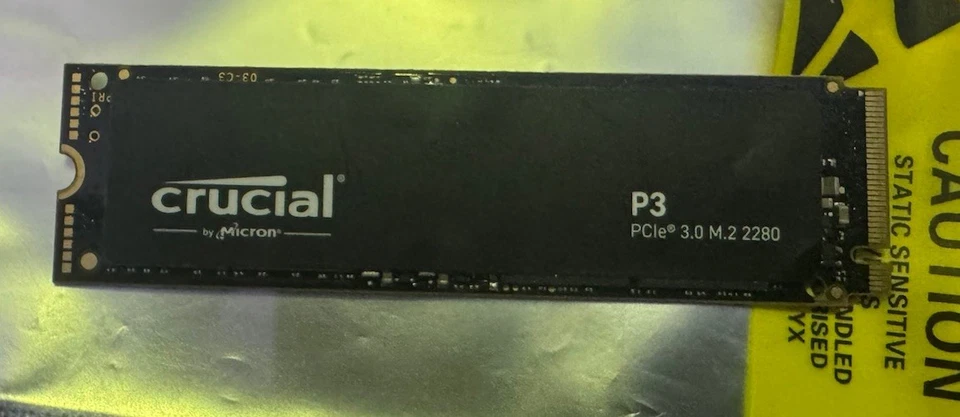 Crucial P3 2TB M.2 PCIe Gen3.0 NVME Internal SSD – Used - Image 4 of 4