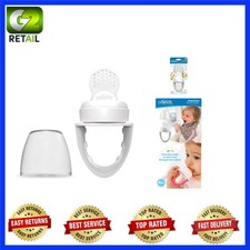 Soft Silicone Baby Feeder for Easy Teething and Solid Food Transition - Grey