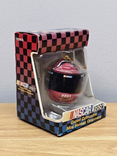 New Nascar 2001 Dated Mini Helmet Ornament Jeff Burton Racing Red Helmet #99 - Picture 2 of 5