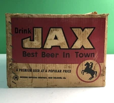 Vintage JAX BEER Cardboard Box New Orleans Louisiana 11”x9”x8.5” Jackson Brewing