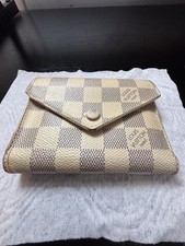 Authentic Louis Vuitton Victorine Wallet Damier Azur - Very Good Condition