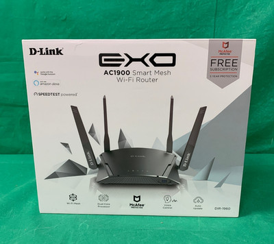 D-Link EXO AC1900 Dual-Band Smart Mesh Wi-Fi Router (DIR-1960-US)
