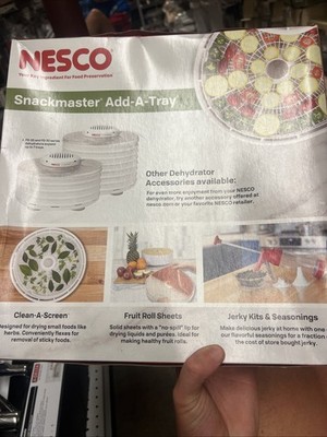 Nesco White 2 each Food Dehydrator Tray Damaged Box