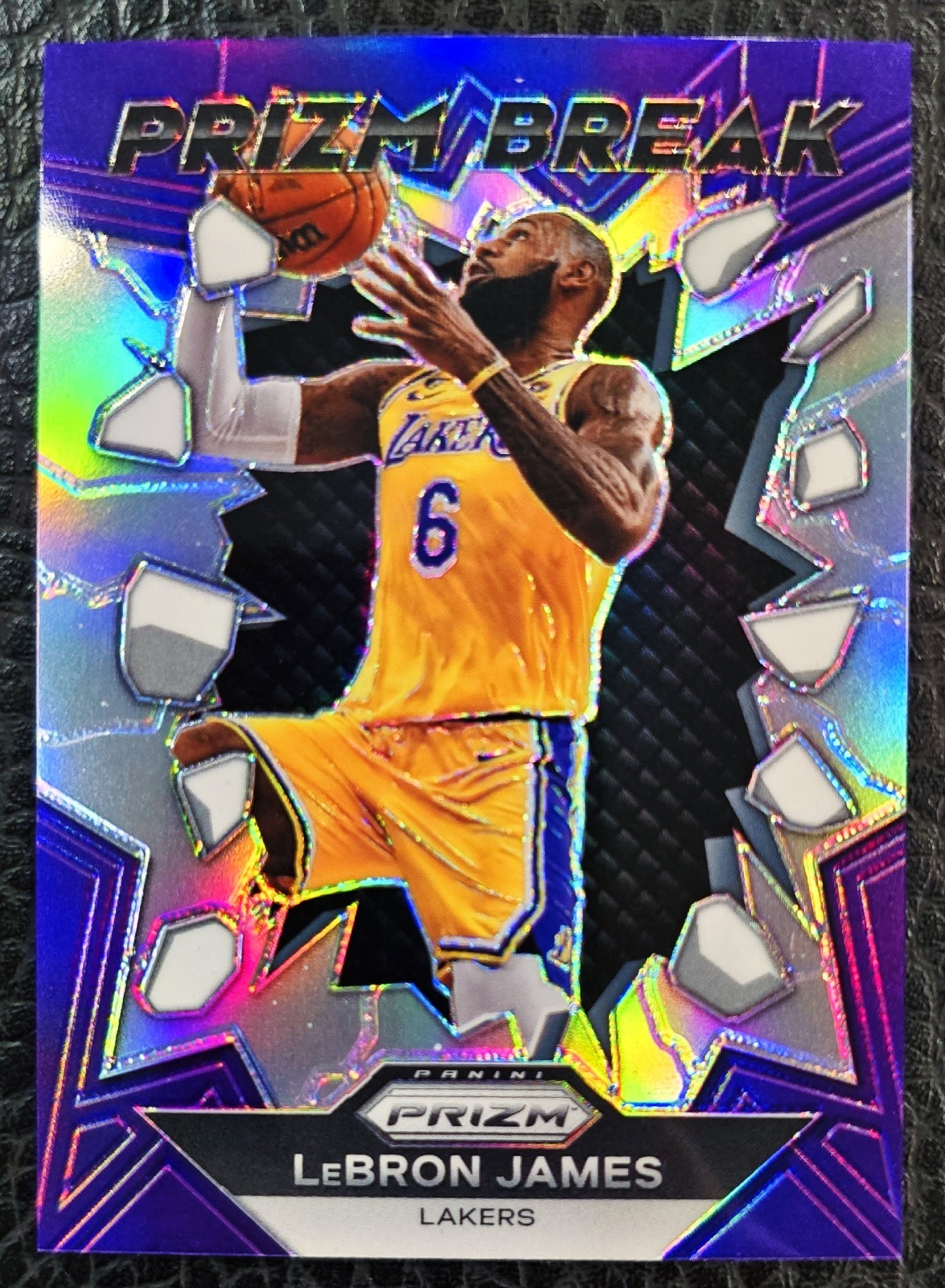 LEBRON JAMES 2023-24 PANINI PRIZM BREAK SILVER #3 LAKERS MVP NMINT 