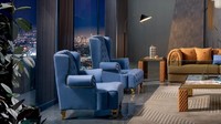 Sessel Design Couch Sofa Relax Leder Lounge Club Polster Sitzer Ohrensessel Neu
