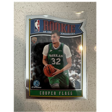 NBA BOWMAN CHROME 2025 COOPER FLAGG ROOKIE OF THE FAVORITES MAVERICKS CHROME