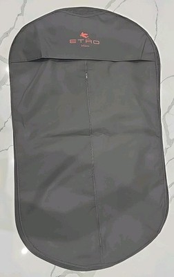 ETRO Milano Garment Bag Dust Cover Logo Lg Size  42'' X 24'' Brown Nylon