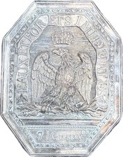 PLAQUE GARDE DES EAUX ET FORÊTS PREMIER EMPIRE