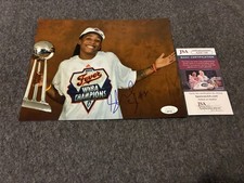 Shavonte Zellous Signed 8x10 Photo Jsa Coa Indiana Fever WNBA Autograph