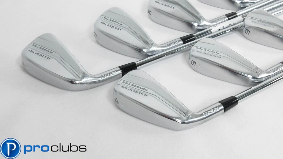 NEW Left Handed COBRA '2022 KING FORGED TEC IRONS 4-PW STEEL REGULAR #413415 - Image 2 of 4